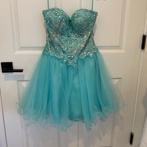 Blue Homecoming dress